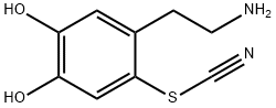 Thiocyanic acid, 2-(2-aminoethyl)-4,5-dihydroxyphenyl ester (9CI) Struktur