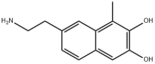 2,3-Naphthalenediol, 7-(2-aminoethyl)-1-methyl- (9CI) Struktur