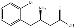 BENZENEBUTANOIC ACID, BETA-AMINO-2-BROMO-, (BETAR)- Struktur