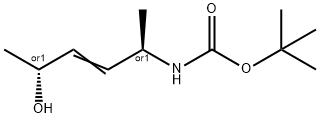 Carbamic acid, [(1R,4R)-4-hydroxy-1-methyl-2-pentenyl]-, 1,1-dimethylethyl Struktur