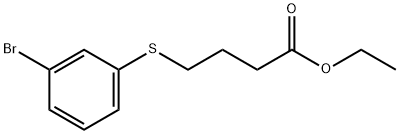 Ethyl 4-(3-bromophenyl)sulfanylbutanoate Struktur