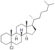 5-chlorocholestane Struktur