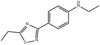 Benzenamine, N-ethyl-4-(5-ethyl-1,2,4-oxadiazol-3-yl)- (9CI) Struktur