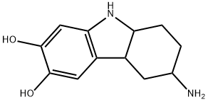 1H-Carbazole-6,7-diol, 3-amino-2,3,4,4a,9,9a-hexahydro- (9CI) Struktur