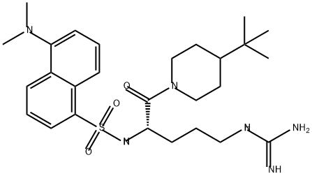 N(2)-dansyl-L-arginine-4-t-butylpiperidine amide Struktur