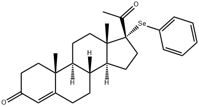 17-(phenylseleno)progesterone Struktur