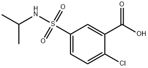 2-CHLORO-5-[(ISOPROPYLAMINO)SULFONYL]BENZOIC ACID Struktur