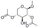 Methyl2,4-Di-O-acetyl-beta-D-xylopyranoside Struktur