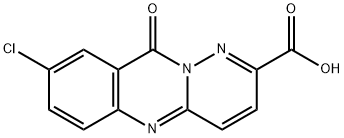 10H-Pyridazino[6,1-b]quinazoline-2-carboxylic acid, 8-chloro-10-oxo- Struktur