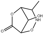 2,6-Dioxa-3-azabicyclo[3.2.1]octan-7-one, 8-hydroxy-4-methyl- (9CI) Struktur