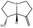 1H-Pyrrolizin-1-ol, hexahydro-7-methylene-, (1R-trans)- Struktur