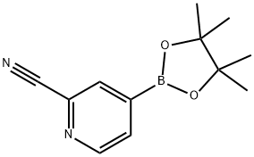 2-CYANOPYRIDINE-4-BORONIC ACID PINACOL ESTER Struktur