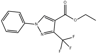 1-Phenyl-5-trifluoromethyl-1H-pyrazole-4-carboxylic acid ethyl ester Struktur