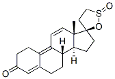 (17R)-3-Oxospiro[19-norandrostane-17,5'-[1,2]oxathiolane]-4,9,11-triene 2'-oxide Struktur