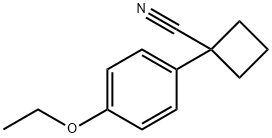 Cyclobutanecarbonitrile, 1-(4-ethoxyphenyl)- (9CI) Struktur