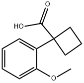 1-(2-methoxyphenyl)cyclobutane-1-carboxylic acid Struktur