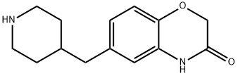 2H-1,4-Benzoxazin-3(4H)-one, 6-(4-piperidinylMethyl)- Struktur