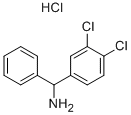 C-(3,4-DICHLORO-PHENYL)-C-PHENYL-METHYLAMINE HYDROCHLORIDE Struktur