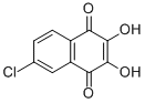 6-chloro-2,3-dihydroxy-1,4-naphthoquinone Struktur