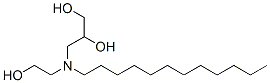 3-(N-dodecyl-2-hydroxyethylamino)propane-1,2-diol Struktur