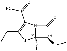 4-Thia-1-azabicyclo[3.2.0]hept-2-ene-2-carboxylicacid,3-ethyl-6-methoxy-7-oxo-,trans-(9CI) Struktur