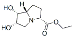 1H-Pyrrolizine-3-carboxylic acid, hexahydro-6,7-dihydroxy-, ethyl ester, (3R,6S,7R,7aS)- (9CI) Struktur