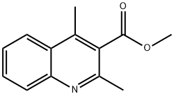 METHYL 2,4-DIMETHYLQUINOLINE-3-CARBOXYLATE Struktur