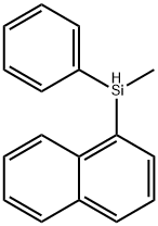 Methyl(1-naphtyl)(phenyl)silane Struktur