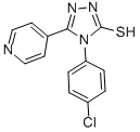 4-(4-CHLORO-PHENYL)-5-PYRIDIN-4-YL-4H-[1,2,4]TRIAZOLE-3-THIOL Struktur