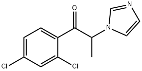 1-Propanone,  1-(2,4-dichlorophenyl)-2-(1H-imidazol-1-yl)- Struktur