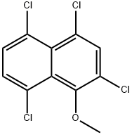 2,4,5,8-Tetrachloro-1-methoxynaphthalene Struktur