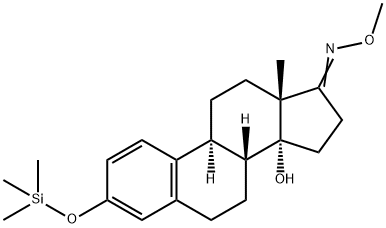 14-Hydroxy-3-[(trimethylsilyl)oxy]estra-1,3,5(10)-trien-17-one O-methyl oxime Struktur