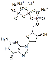 2'-deoxyguanosine 5'-(tetrasodium triphosphate) Struktur