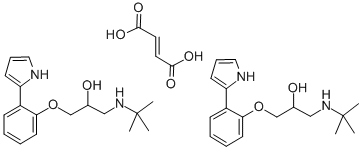 2-(2-(3-tert-Butylamino-2-hydroxypropoxy)-phenyl)-pyrrol-fumarat [Germ an] Struktur