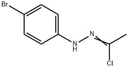 N-(p-Bromophenyl)ethanehydrazonoyl chloride Struktur