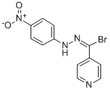 4-Pyridinecarbohydrazonoyl bromide, N-(4-nitrophenyl)- Struktur