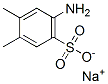 sodium 4-amino-o-xylene-5-sulphonate Struktur