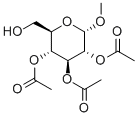 Methyl 2,3,4-triacetate-alpha-D-glucopyranoside Struktur