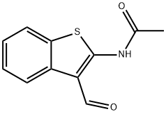 N-(3-forMylbenzo[b]thiophen-2-yl)acetaMide Struktur