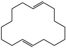 TRANS,TRANS-1,9-CYCLOHEXADECADIENE Struktur