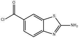 6-Benzothiazolecarbonyl chloride, 2-amino- (9CI) Struktur