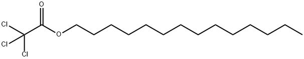 TRICHLOROACETIC ACID MYRISTYL ESTER*(C14 ) Struktur