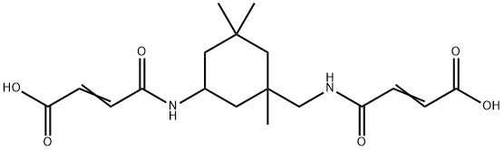 4-[[3-[[(3-carboxy-1-oxoallyl)amino]methyl]-3,5,5-trimethylcyclohexyl]amino]-4-oxo-2-butenoic acid  Struktur