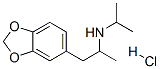 1-benzo[1,3]dioxol-5-yl-N-propan-2-yl-propan-2-amine hydrochloride Struktur