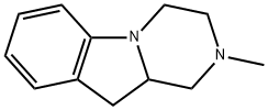 Pyrazino[1,2-a]indole, 1,2,3,4,10,10a-hexahydro-2-methyl- (9CI) Struktur