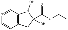 1H-Pyrrolo[2,3-c]pyridine-2-carboxylic acid, 2,3-dihydro-1,2-dihydroxy-, ethyl ester (9CI) Struktur