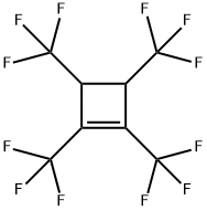 1,2,3,4-Tetrakis(trifluoromethyl)-1-cyclobutene Struktur