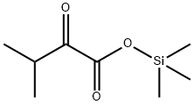 2-Oxoisovaleric acid trimethylsilyl ester Struktur