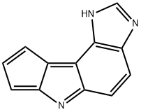 1H-Cyclopenta[4,5]pyrrolo[3,2-e]benzimidazole(9CI) Struktur