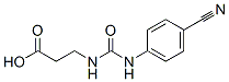 N-(4-cyanophenyl)-N'-(2-carboxyethyl)urea Struktur